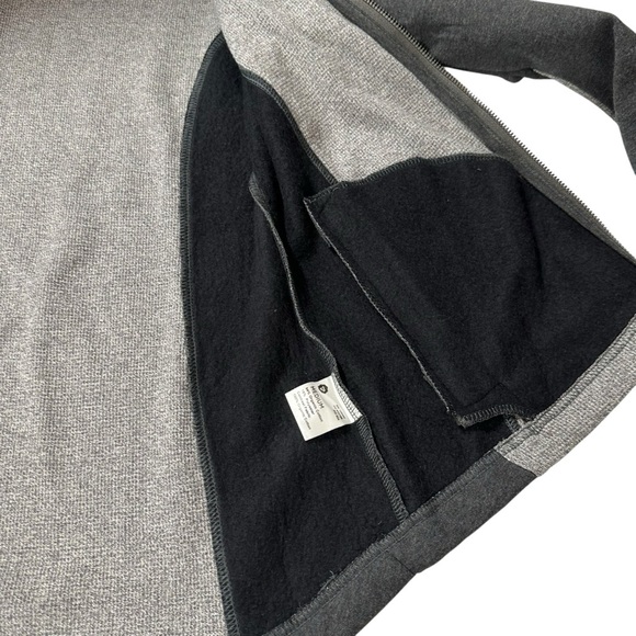PACT ORGANIC ZIP FRONT GREY BLACK HOODIE SIZE MEDIUM - Picture 9 of 14